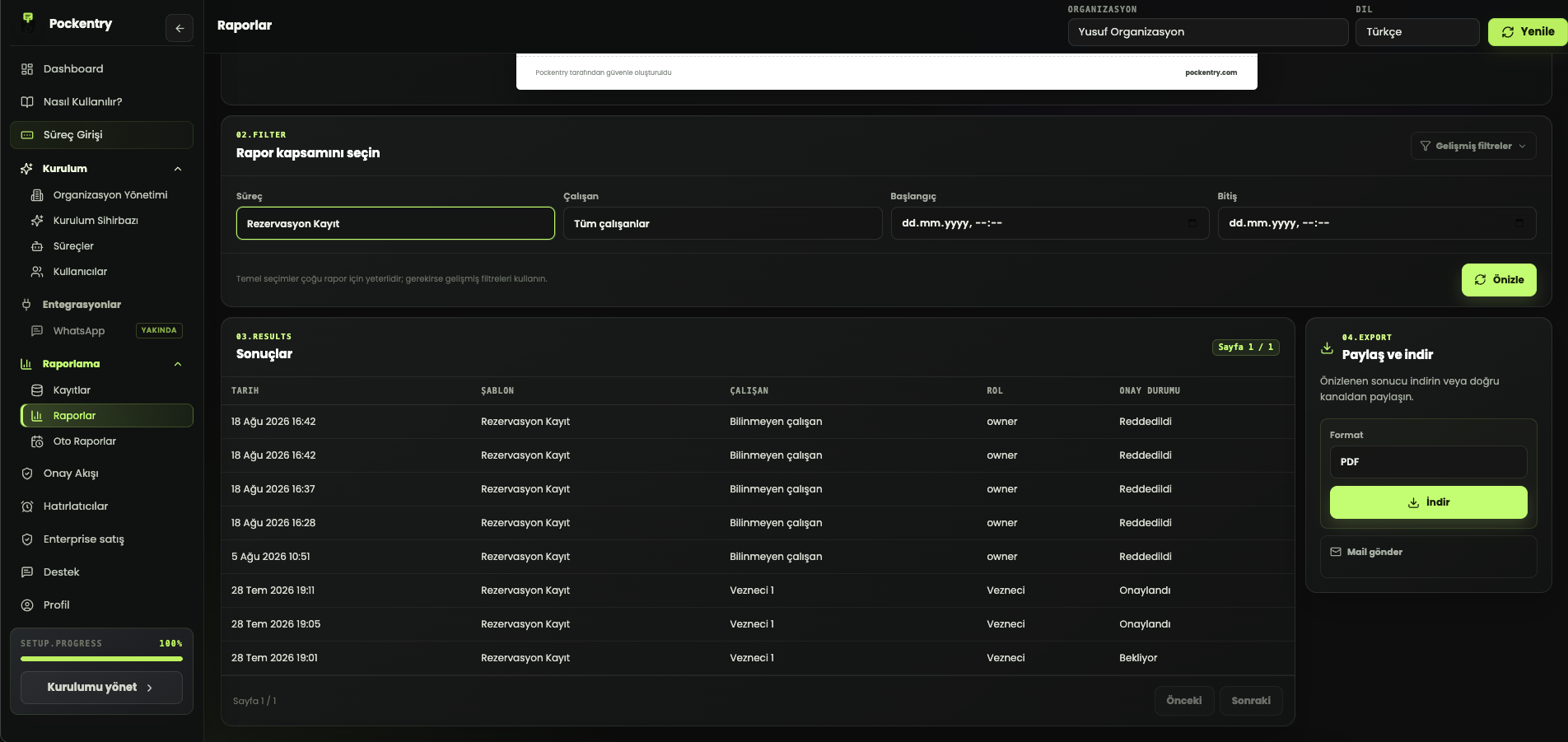 Pockentry screen for How to Build an Operational Report That Drives Decisions